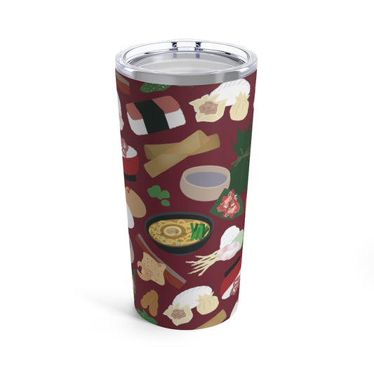 Tumbler 20oz- Broke Da Mouth (Maroon)