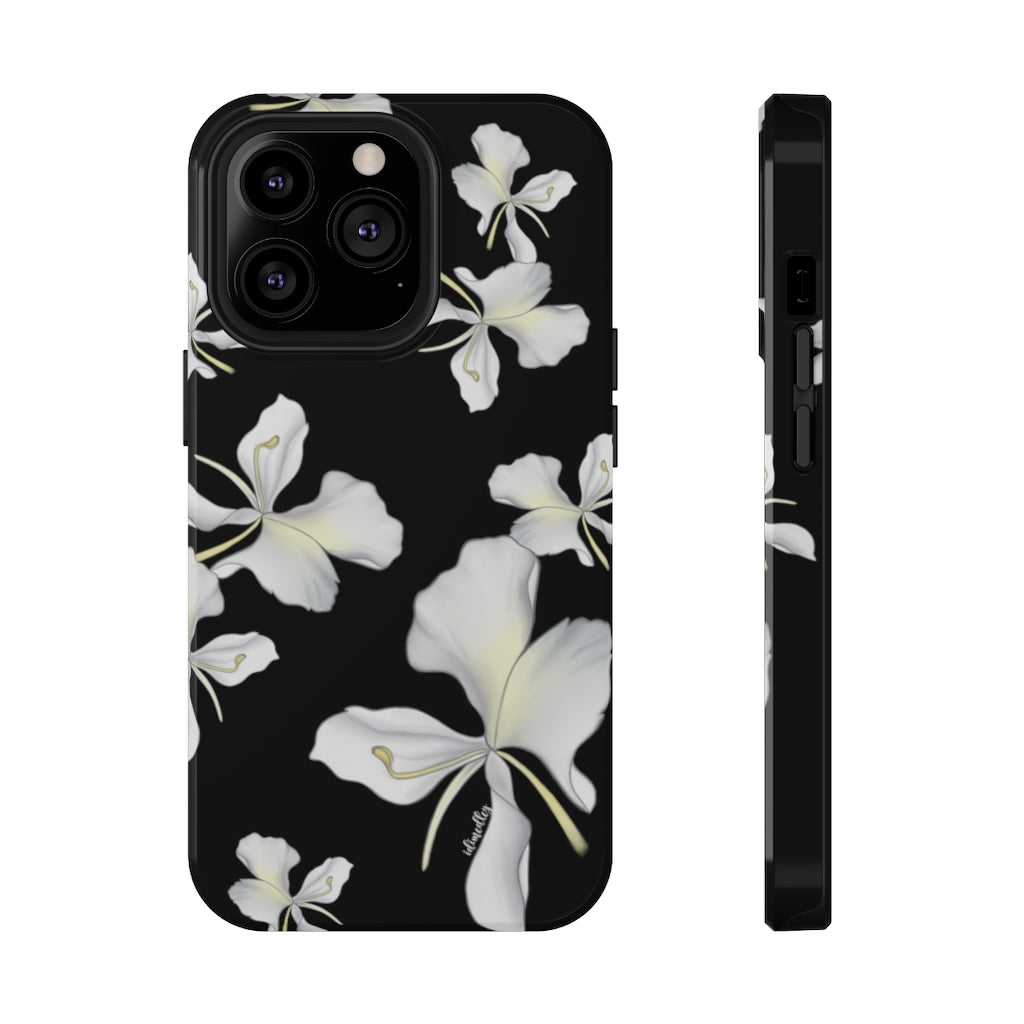 Awapuhi Butterfly Ginger Flower Falling (Black)