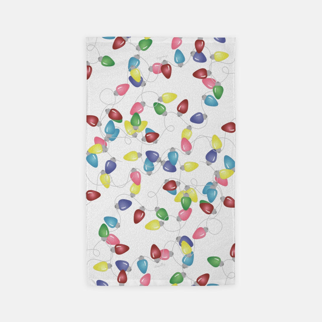 Holiday Lights Microfiber Dish Towel