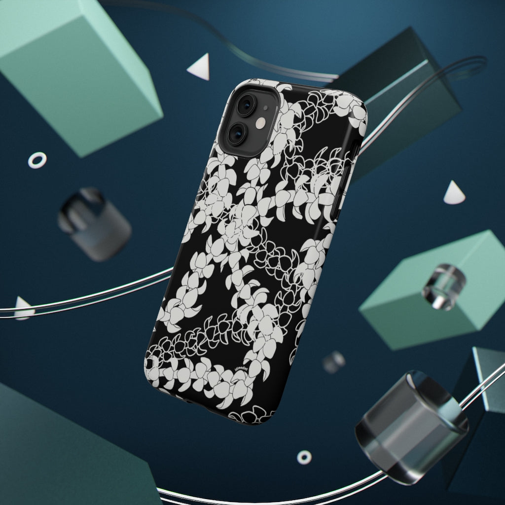 Puakenikeni Curvilinear Lei (Black)