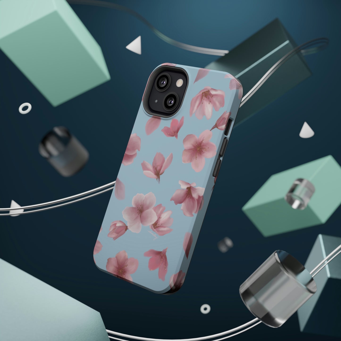 Sakura Cherry Blossoms in Spring (Light Blue), MagSafe
