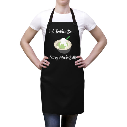 Apron- I'd Rather Be Eating Mochi Balls