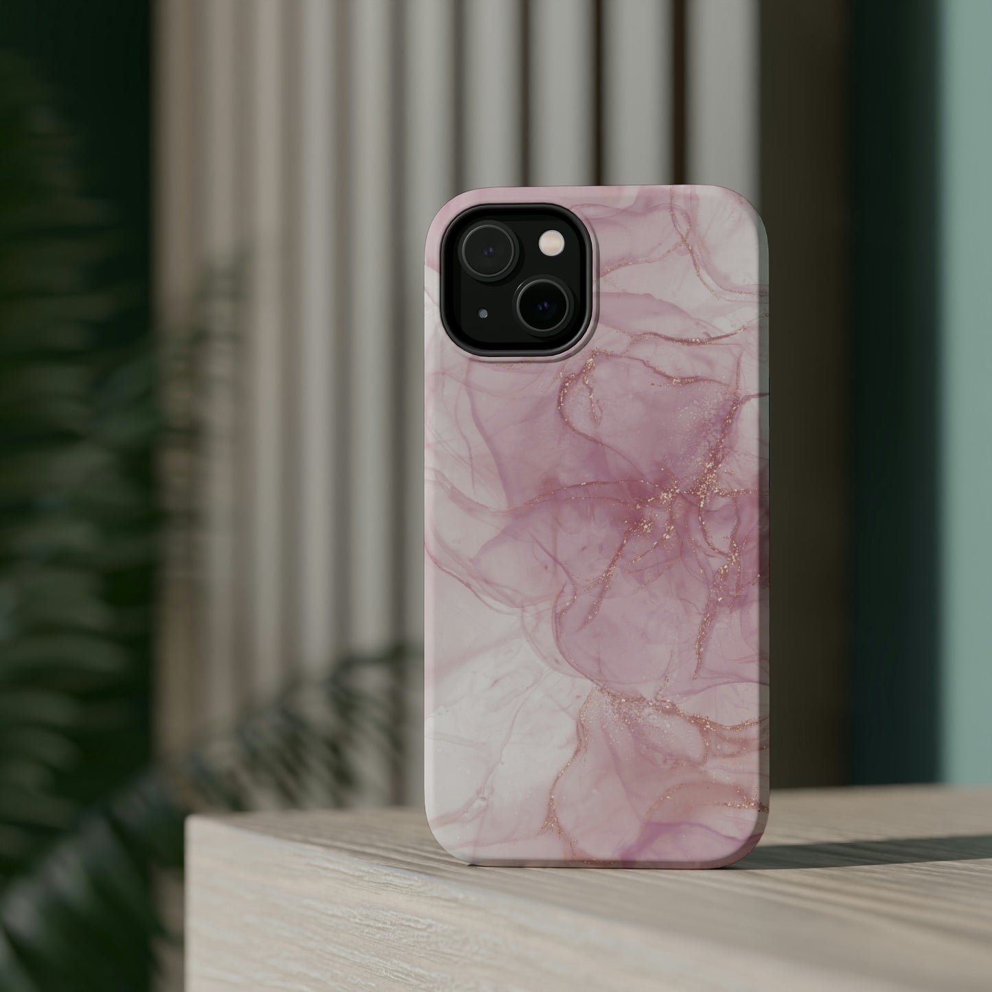 Rose Gold Alcohol Ink Art, MagSafe