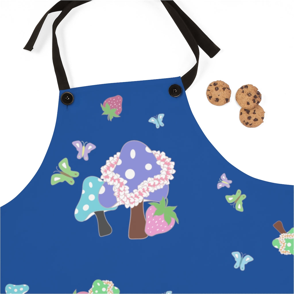 Apron- Bloom Parade (Deep Blue Sea)