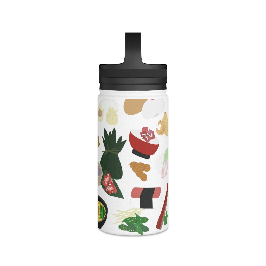 Water Bottle, 3 sizes, Stainless Steel with Handle Lid- Broke Da Mouth