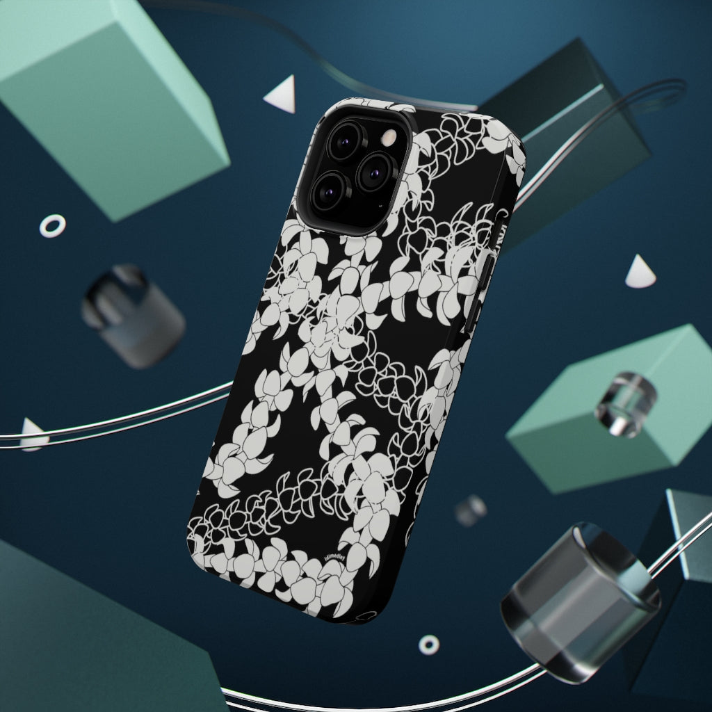 Puakenikeni Curvilinear Lei (Black)