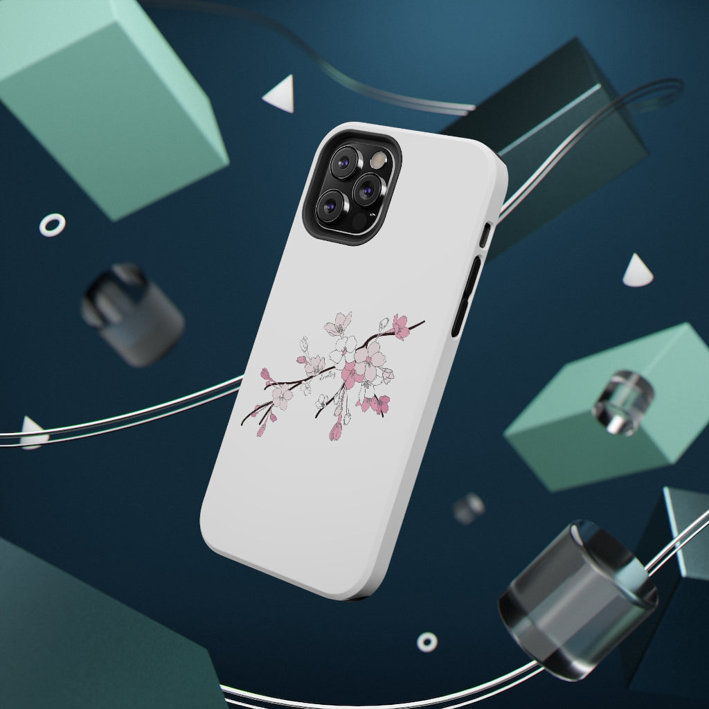 Sakura Blooms on White