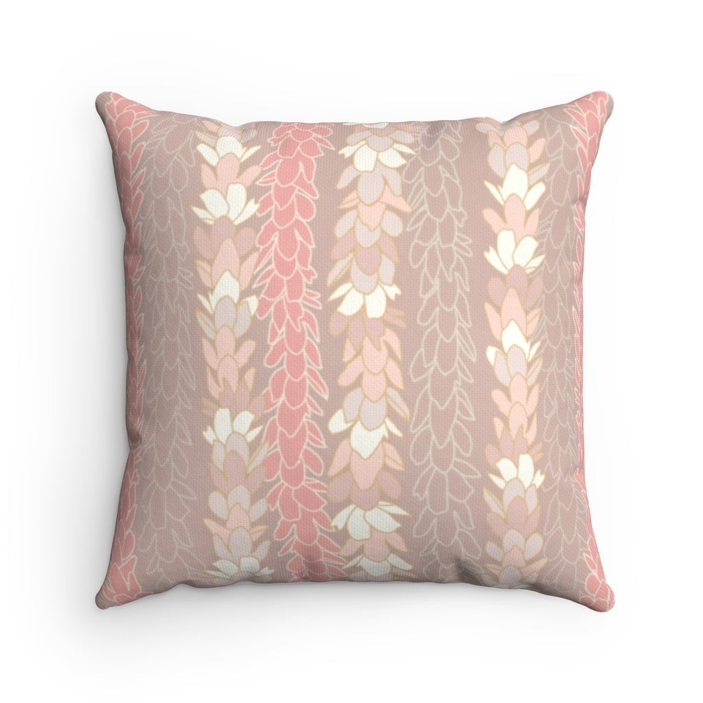 Canvas Throw Pillow Case - Pakalana Stringing Peach