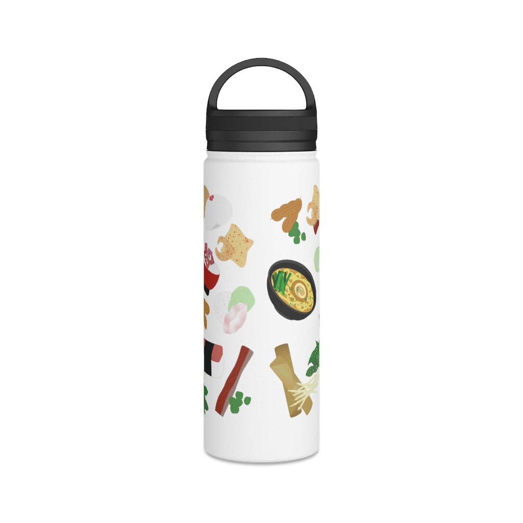 Water Bottle, 3 sizes, Stainless Steel with Handle Lid- Broke Da Mouth