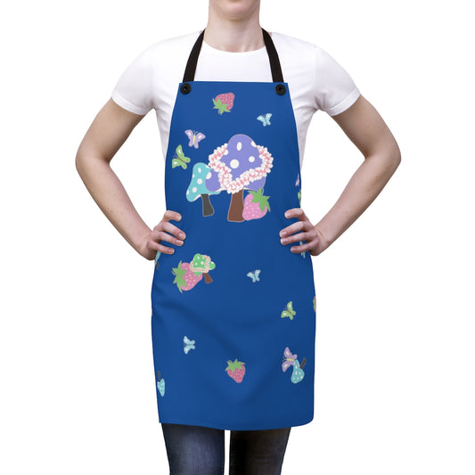 Apron- Bloom Parade (Deep Blue Sea)
