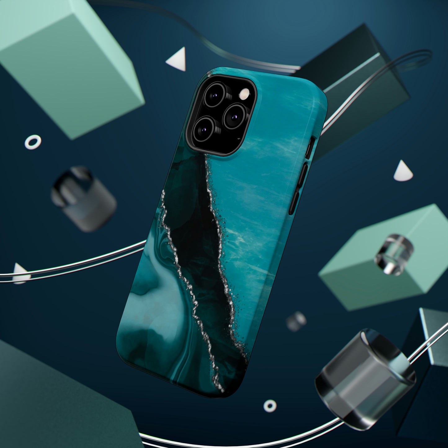 Marble Art Turquoise Geode, MagSafe