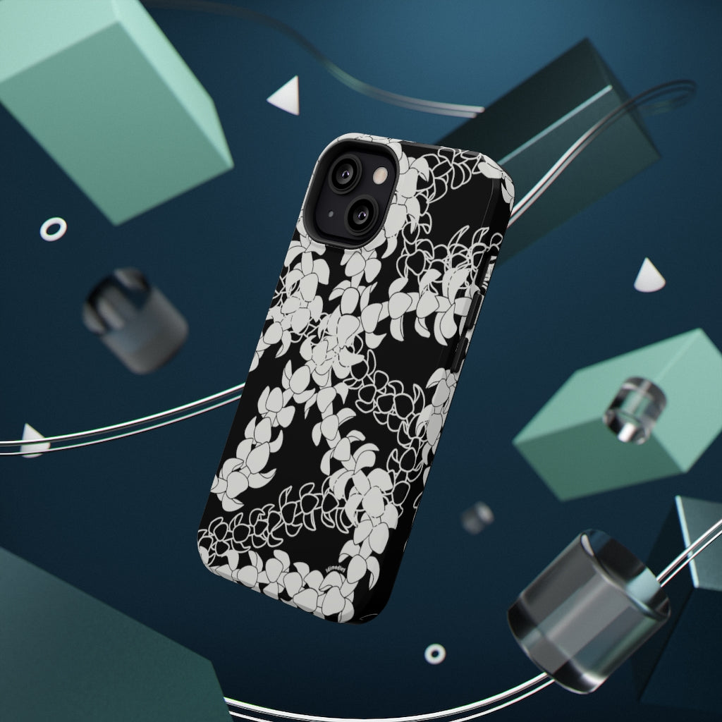 Puakenikeni Curvilinear Lei (Black)