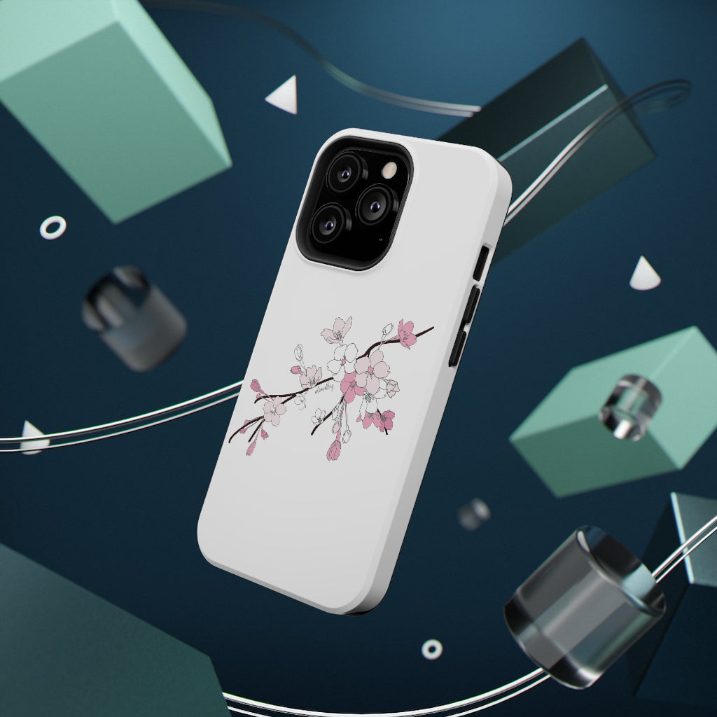 Sakura Blooms on White