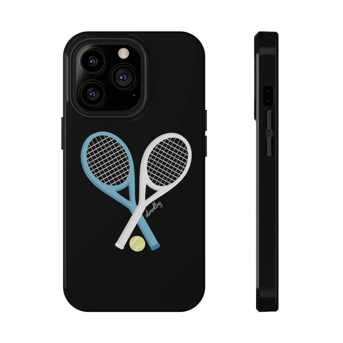 Tennis Racket Crossing (Black)