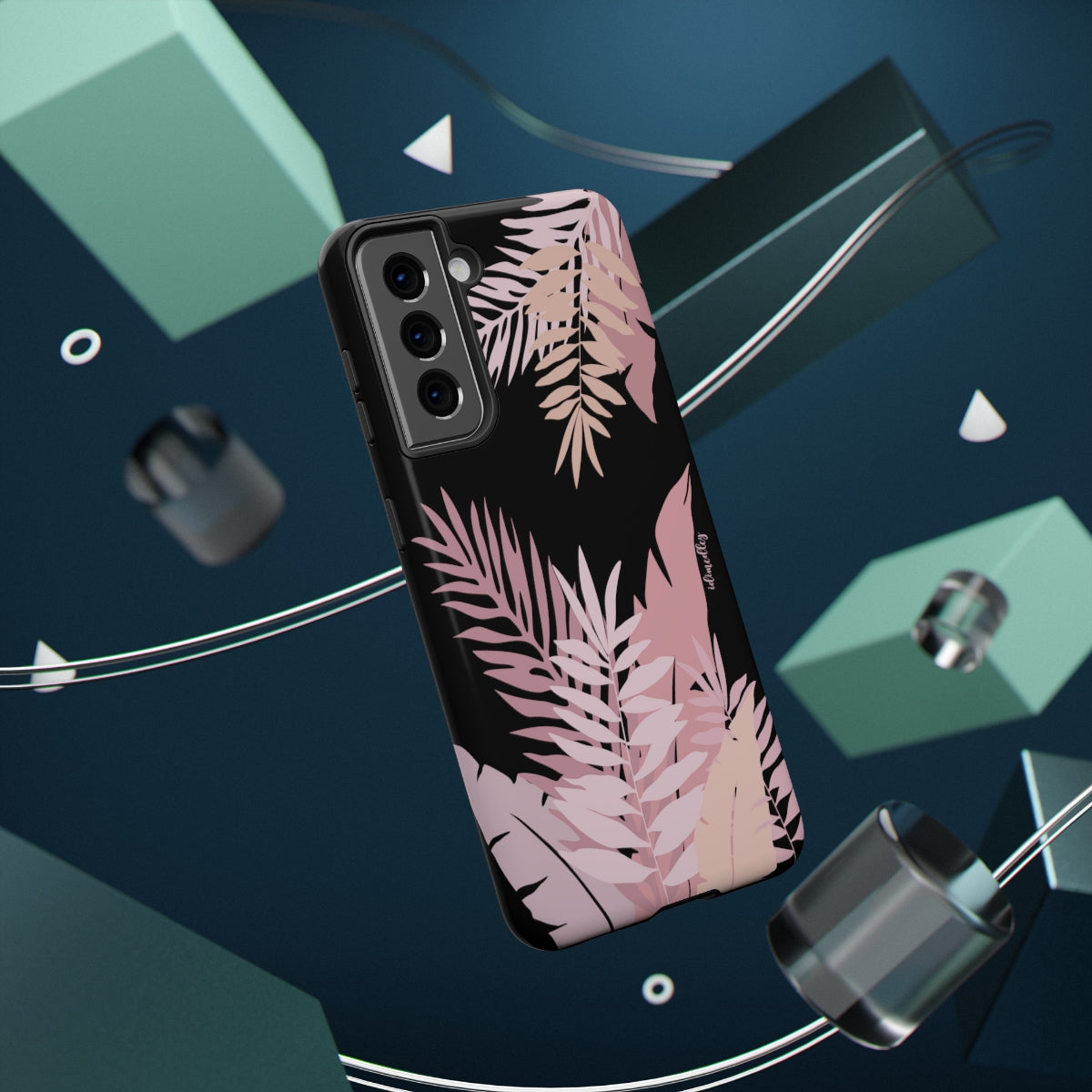 Whispering Leaves (Pink and Black)