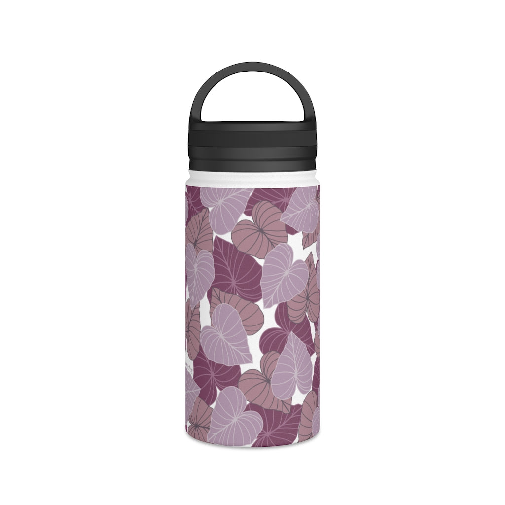 Water Bottle, 3 sizes, Stainless Steel with Handle Lid- Kalo Pinks