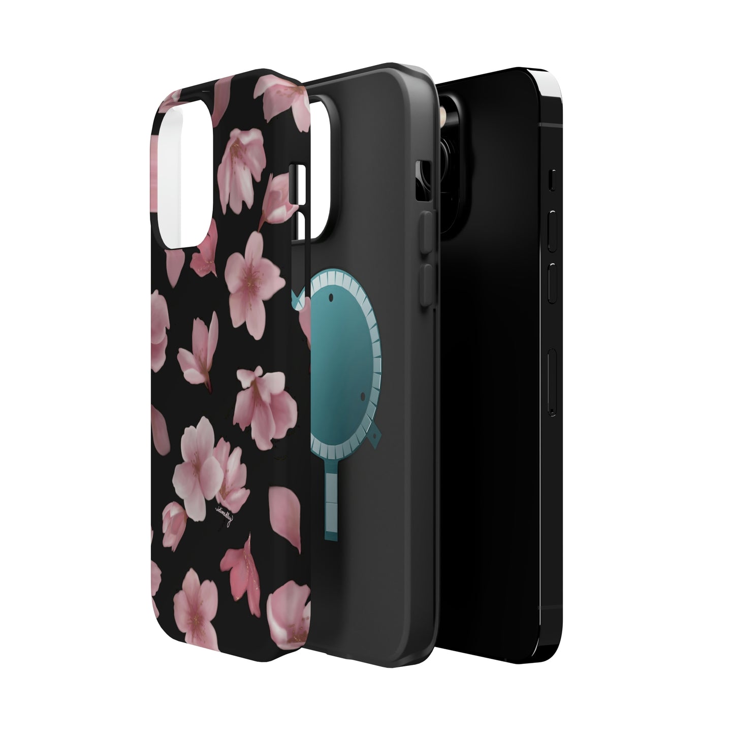Sakura Cherry Blossoms in Spring (Black), MagSafe