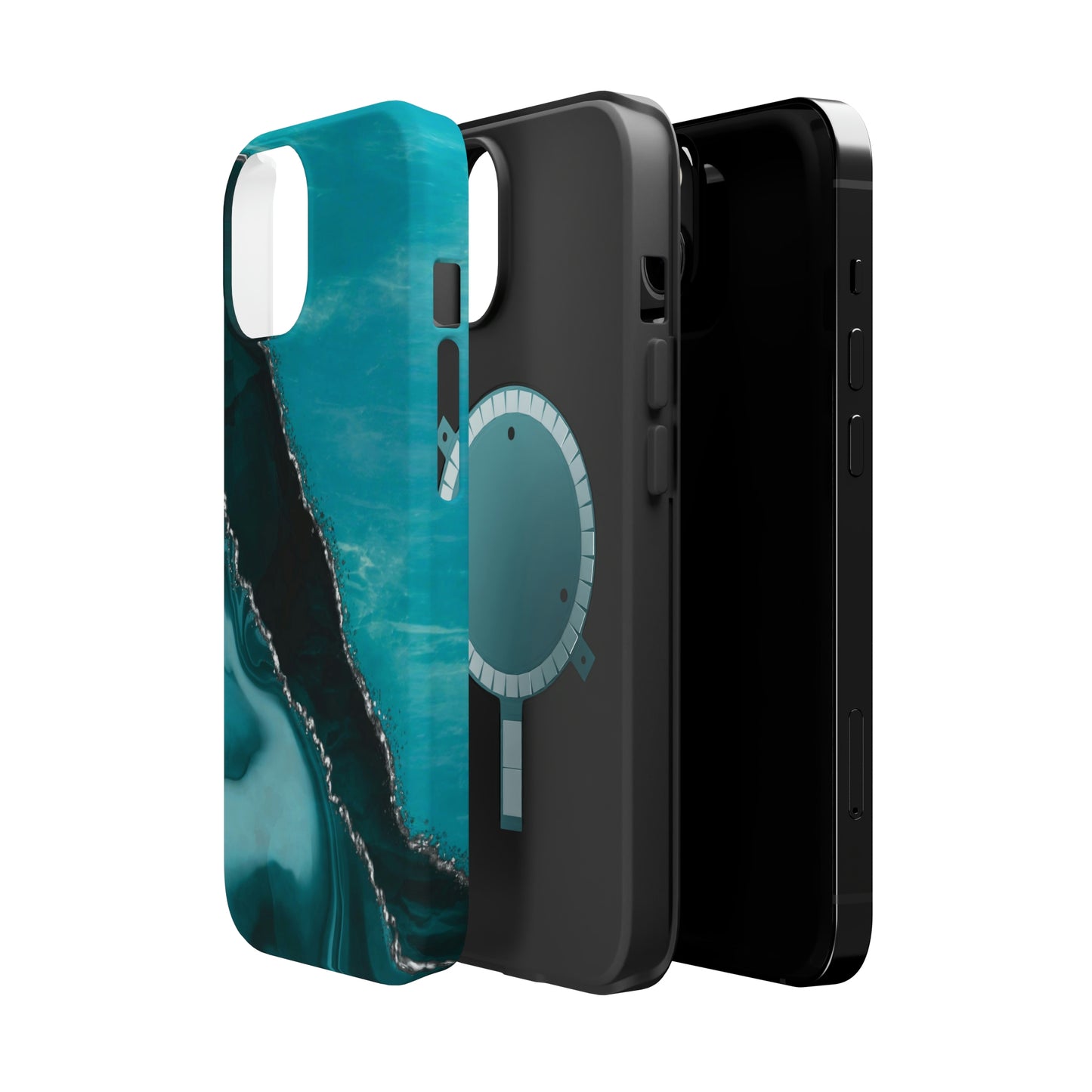 Marble Art Turquoise Geode, MagSafe