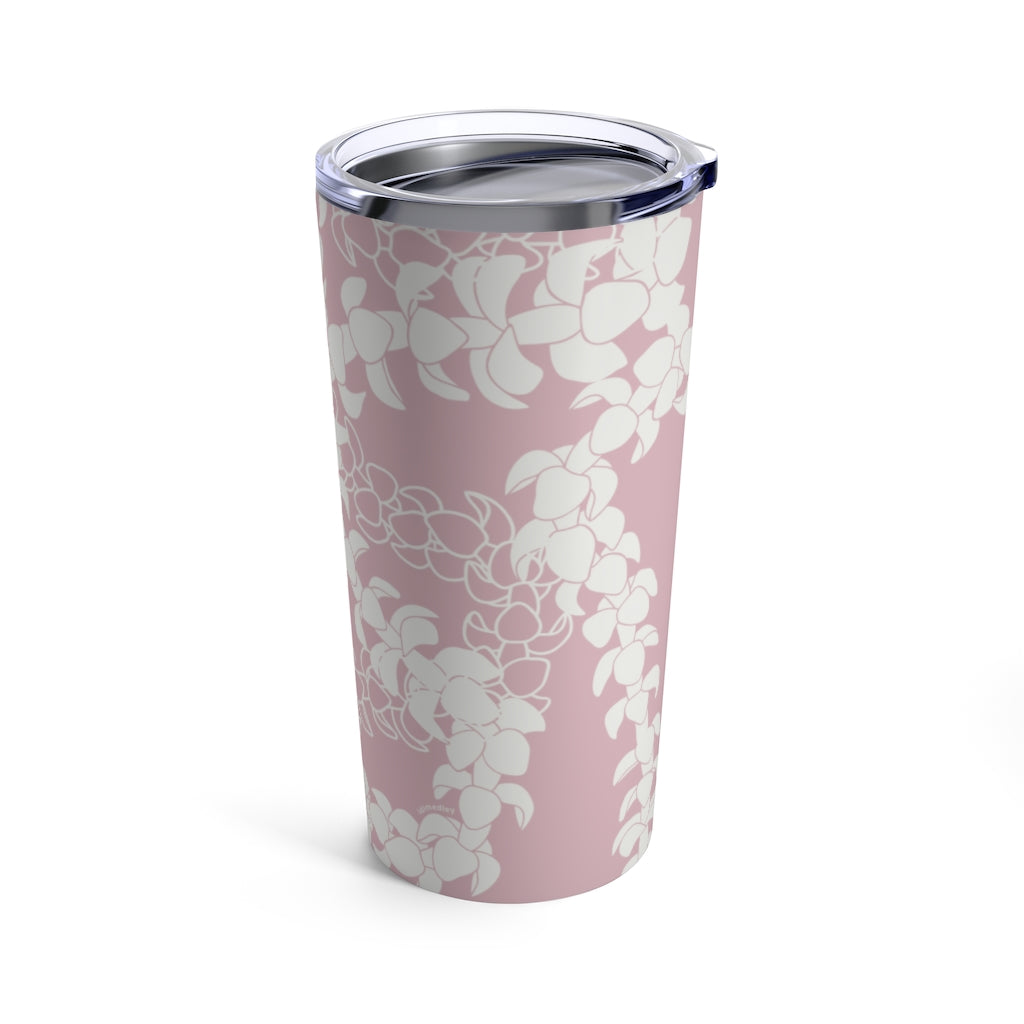 Tumbler 20oz- Puakenikeni Curvilinear Lei (Rosey Pink)
