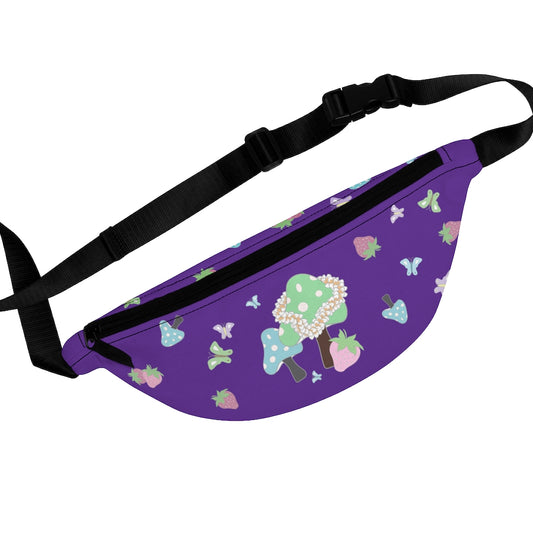 Waist/Hip/Shoulder Pack- Bloom Parade (Plum)