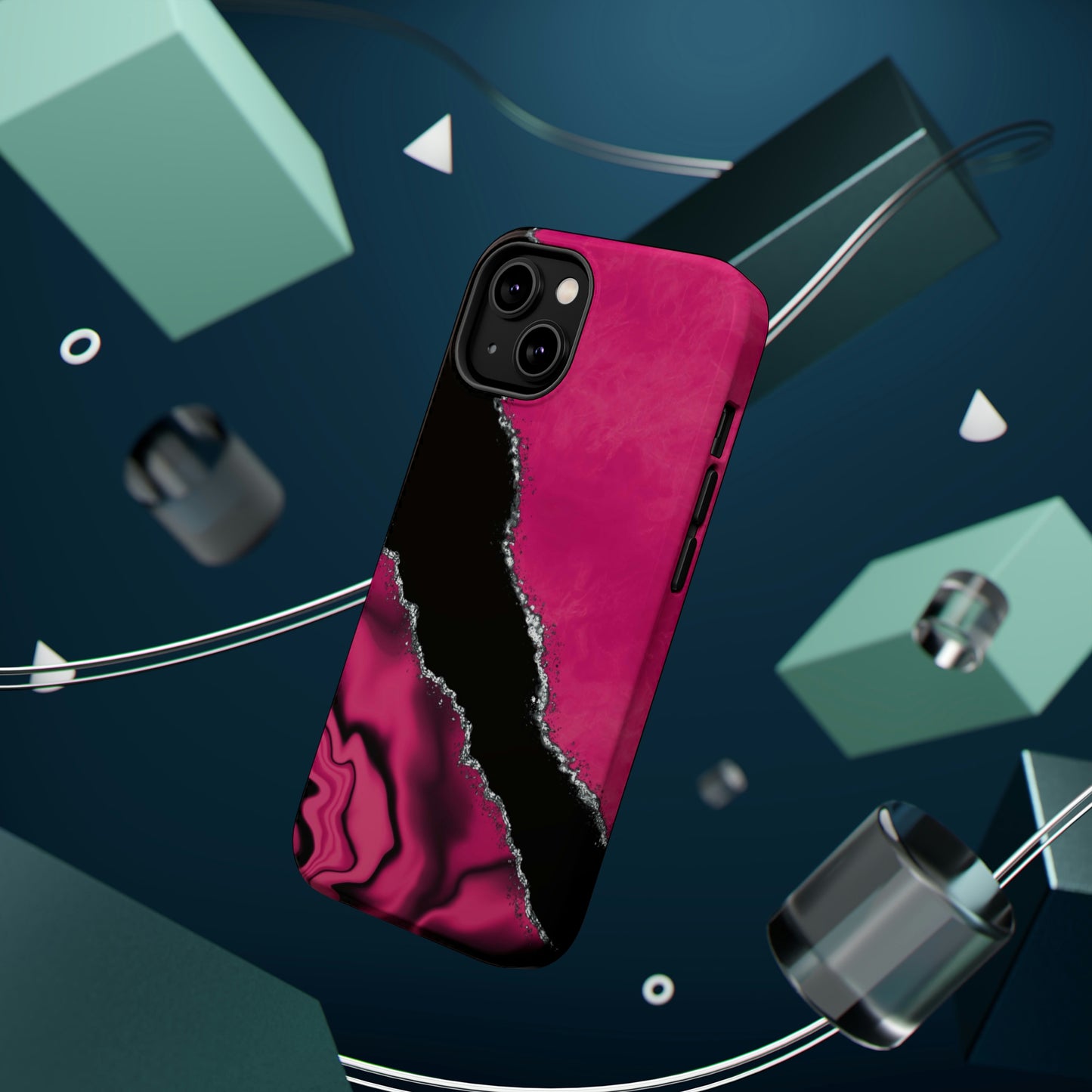 Marble Art Hot Pink Geode, MagSafe