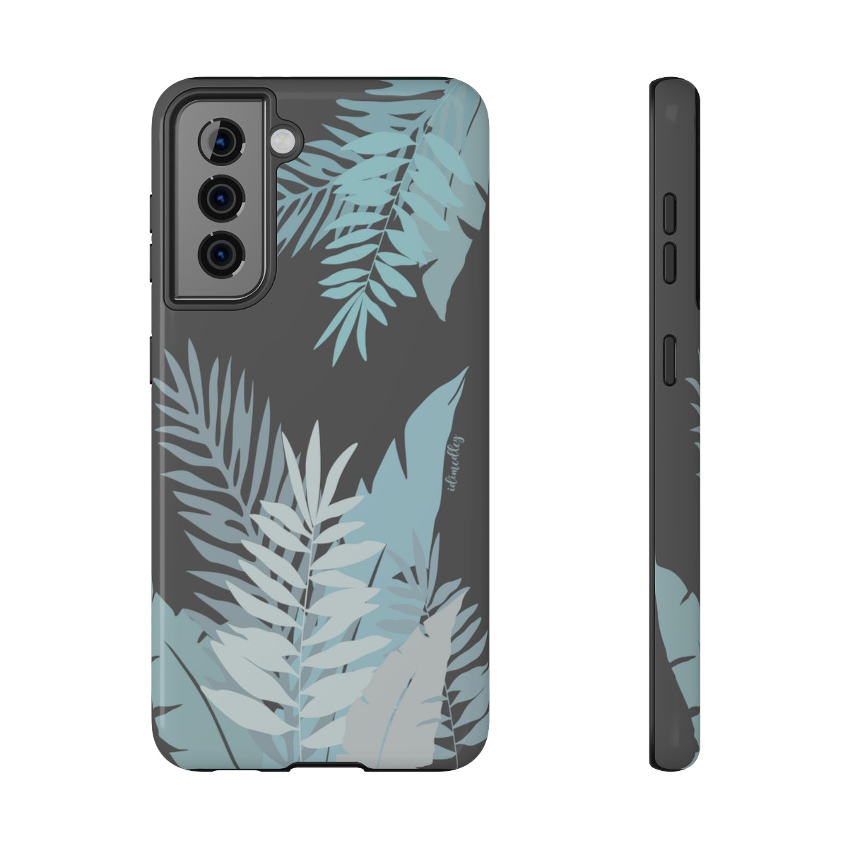 Whispering Leaves (Blue and Gray)
