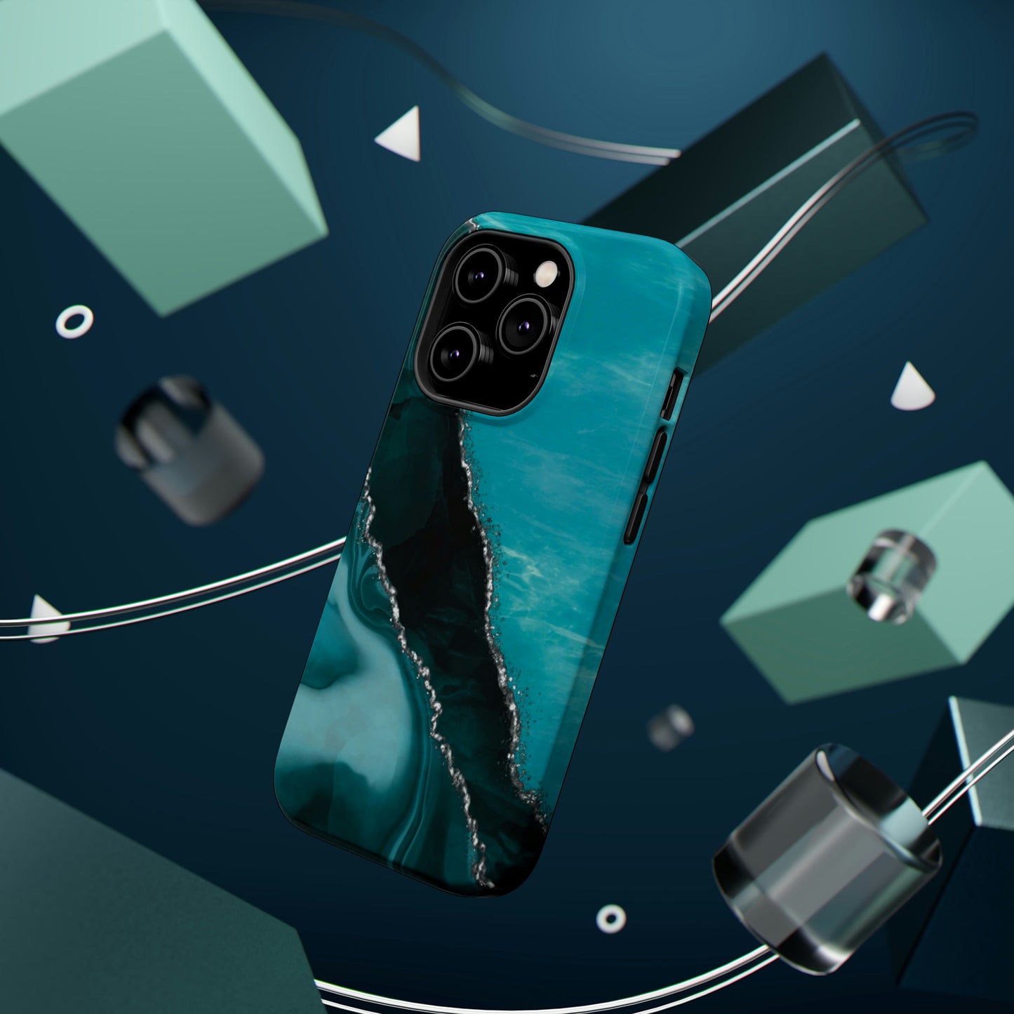 Marble Art Turquoise Geode, MagSafe