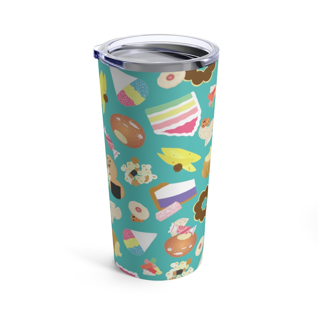 Tumbler 20oz- Hawaii's Favorite Sweet and Savory Snacks (Fountain Blue)