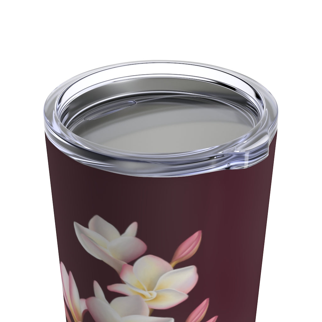 Tumbler 20oz- Plumeria Cluster (Shaded Pink)