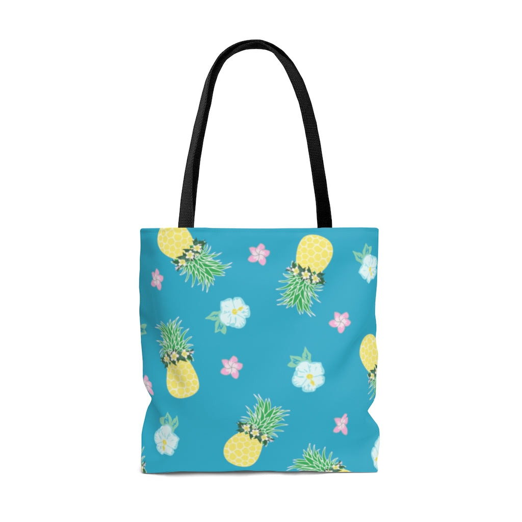 Tote bag- Pineapple Party (Blue Lagoon)