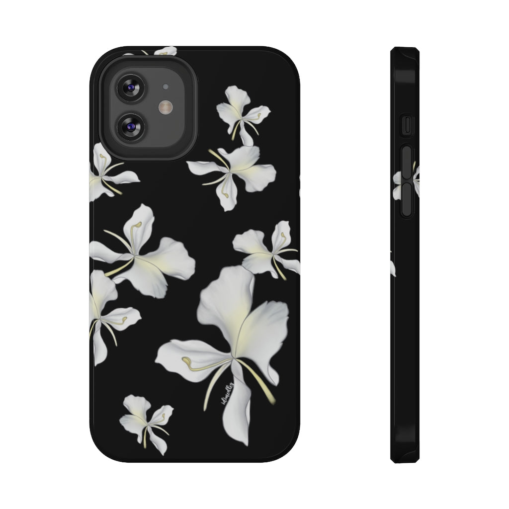 Awapuhi Butterfly Ginger Flower Falling (Black)