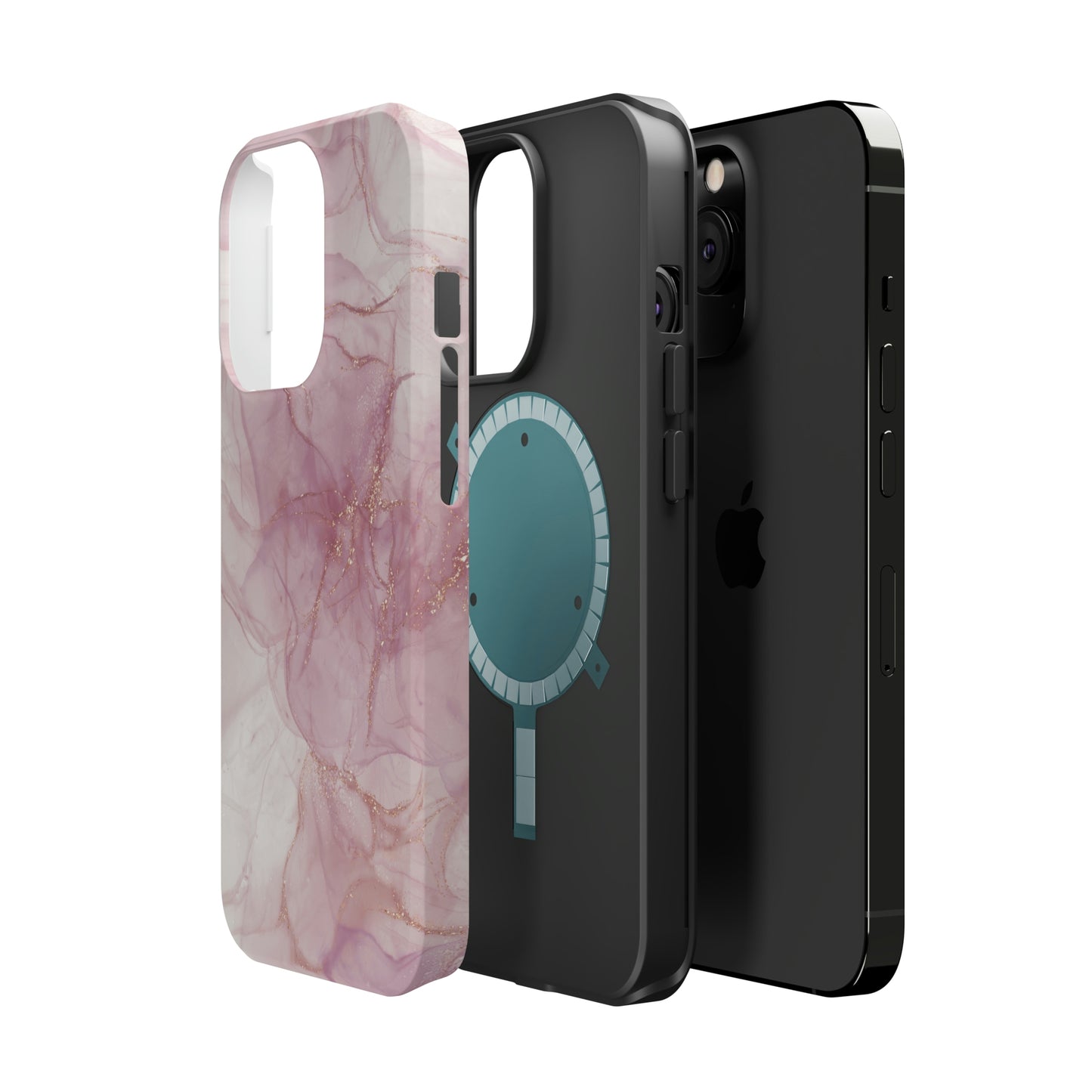 Rose Gold Alcohol Ink Art, MagSafe