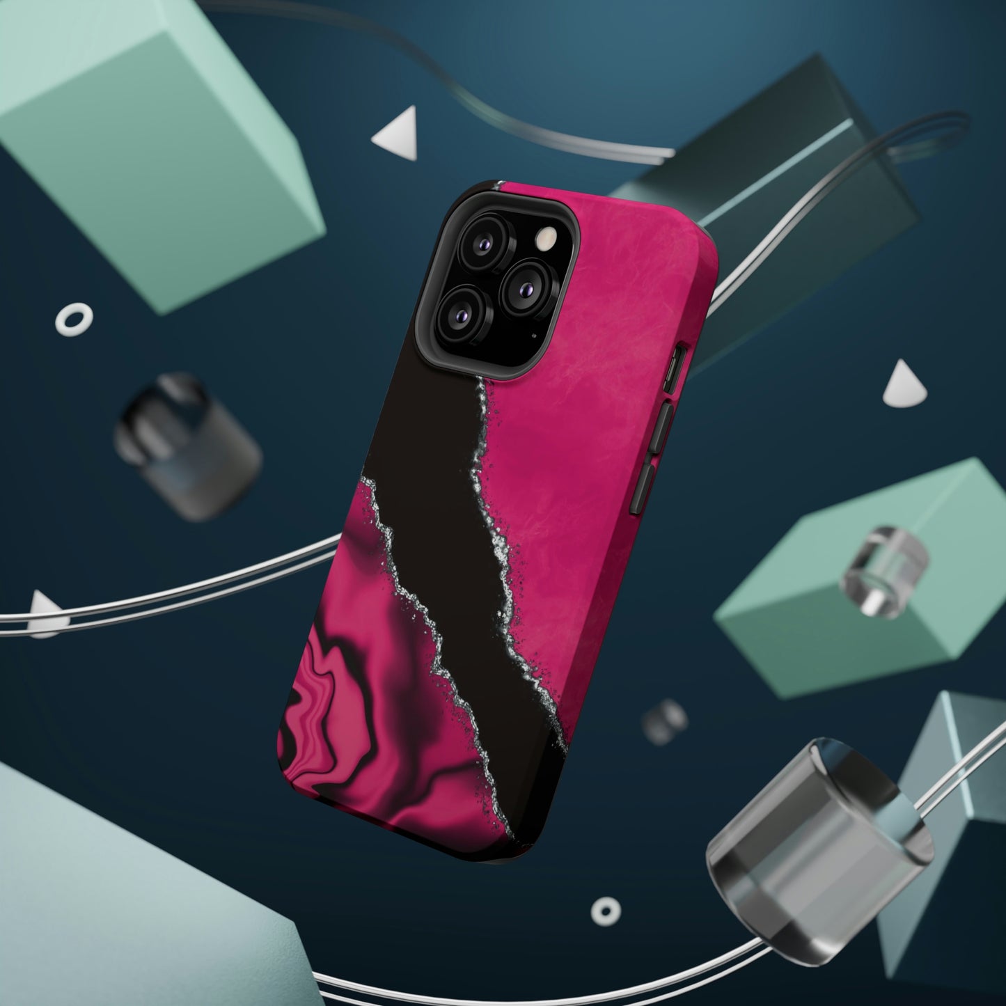 Marble Art Hot Pink Geode, MagSafe