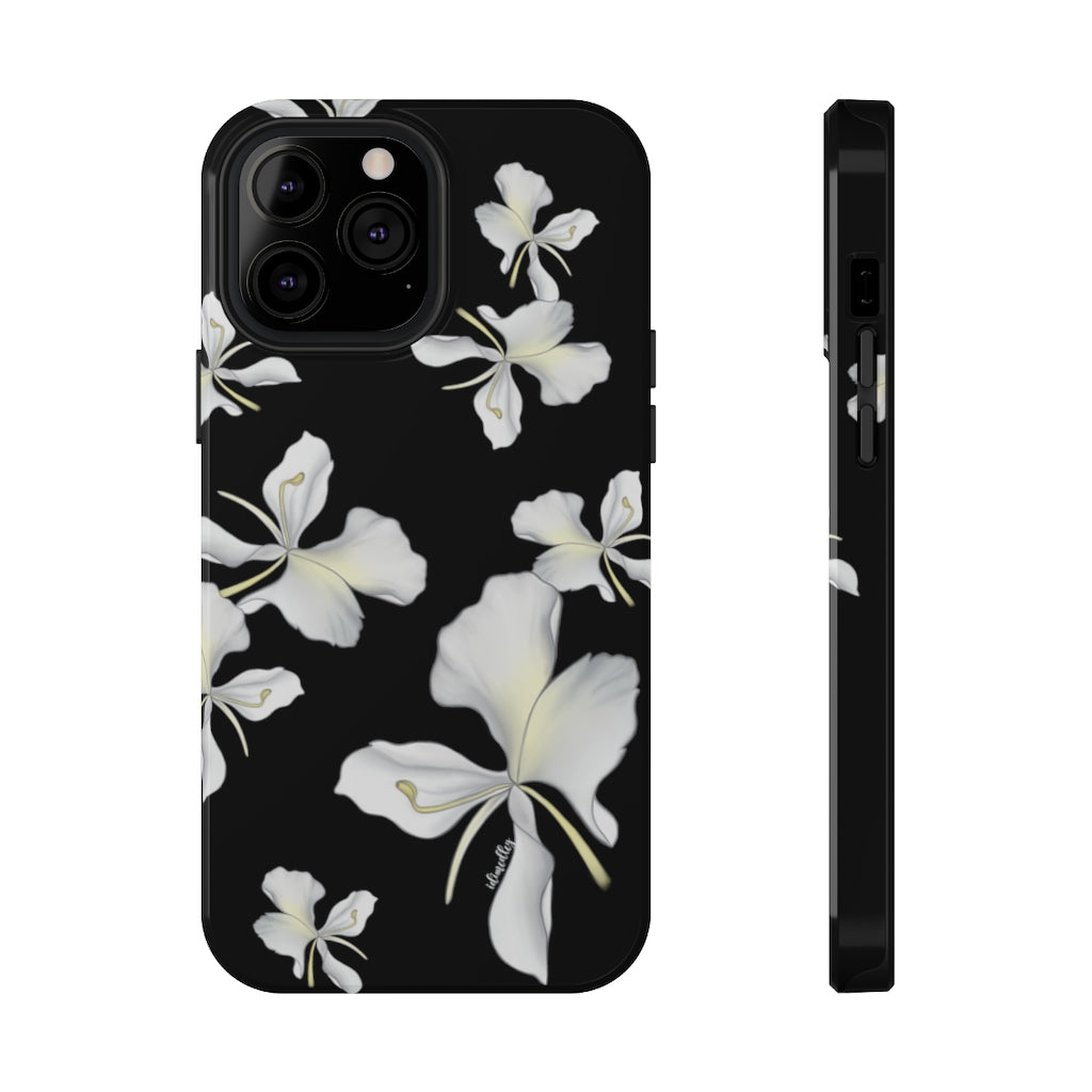 Awapuhi Butterfly Ginger Flower Falling (Black)