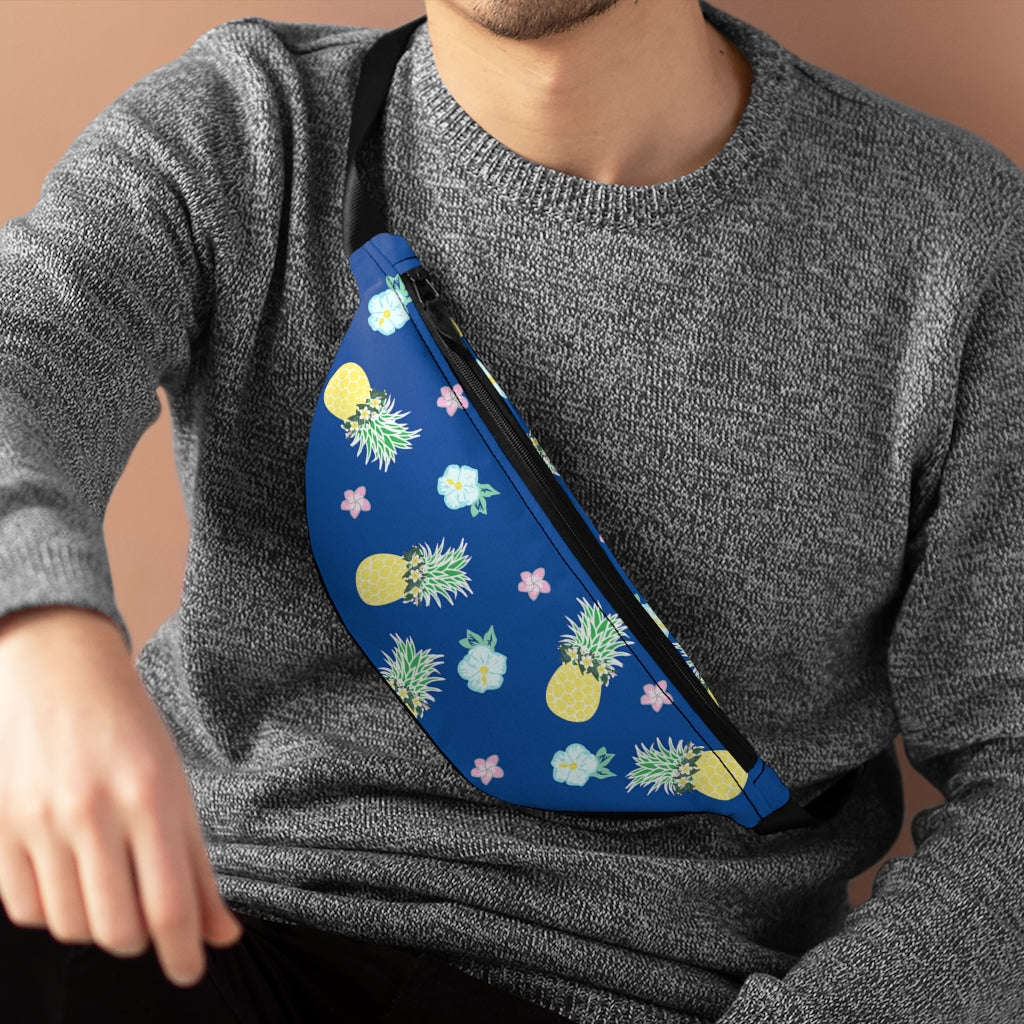 Waist/Hip/Shoulder Pack- Pineapple Party (Deep Blue Sea)