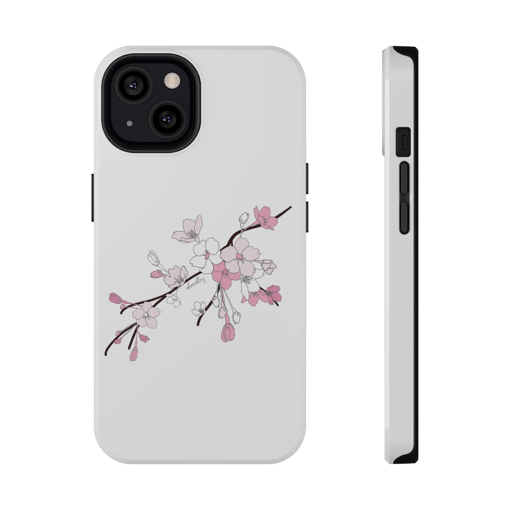 Sakura Blooms on White