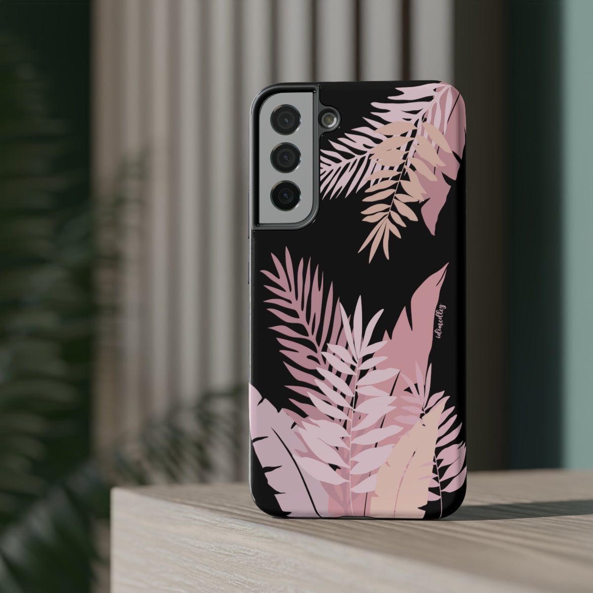 Whispering Leaves (Pink and Black)