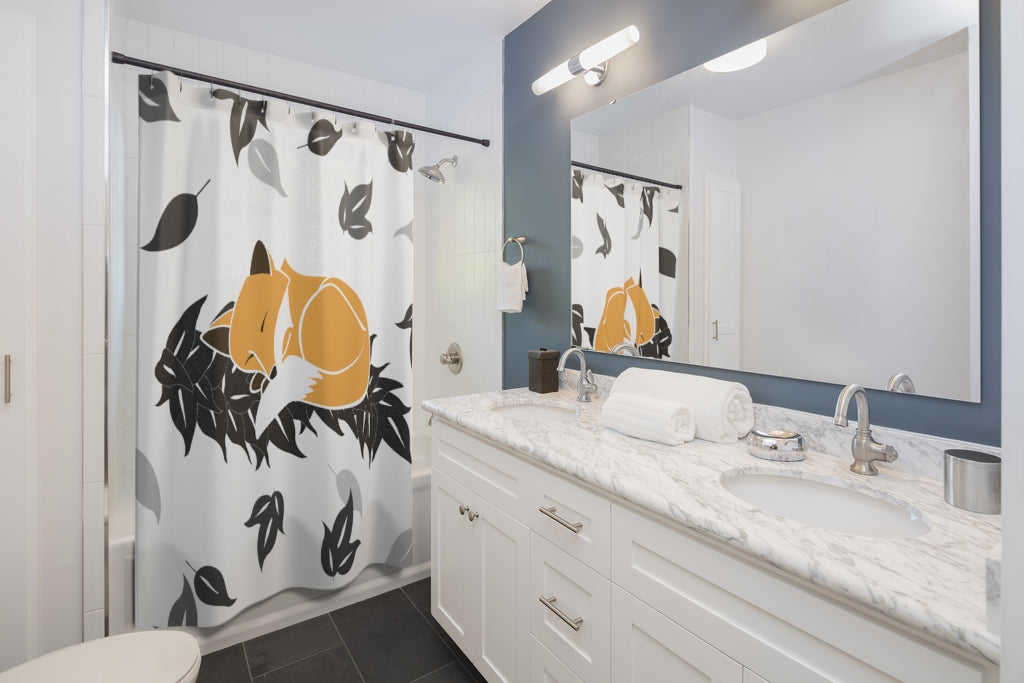 Shower Curtain- Snuggles the Fox on Maile