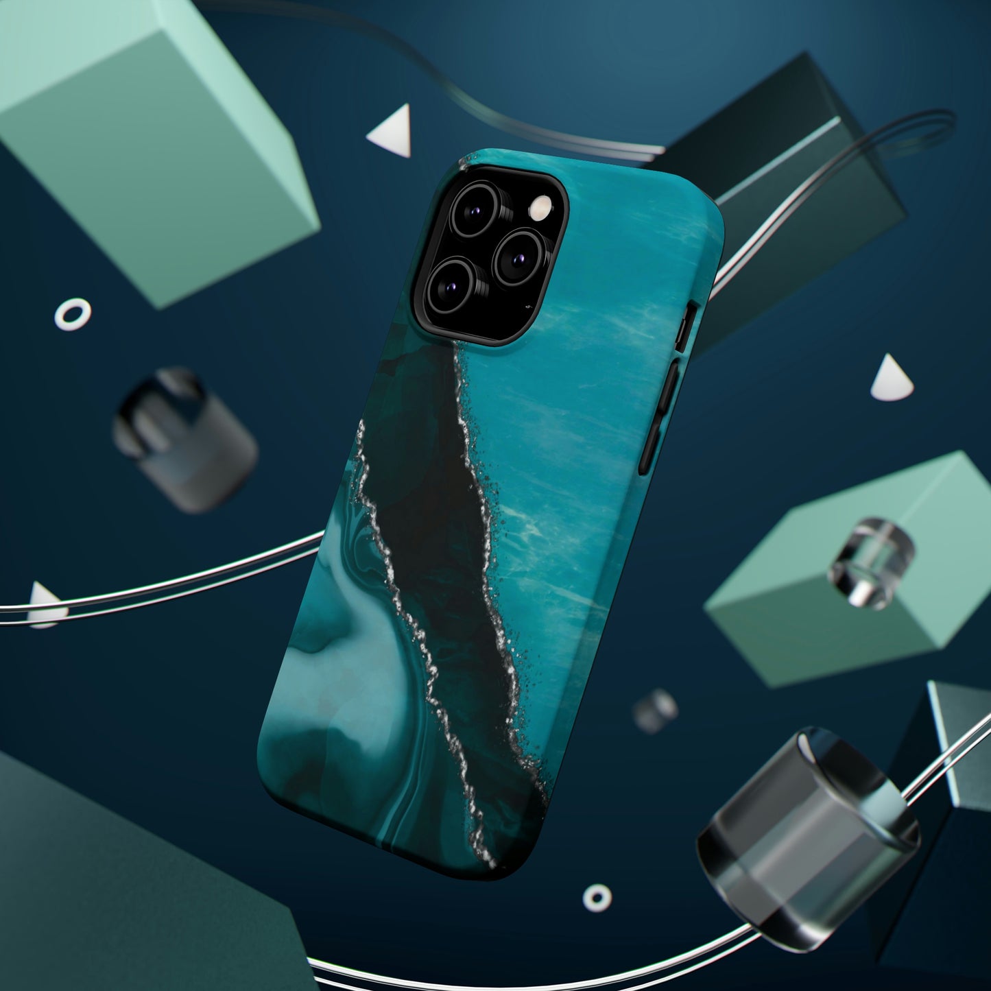 Marble Art Turquoise Geode, MagSafe
