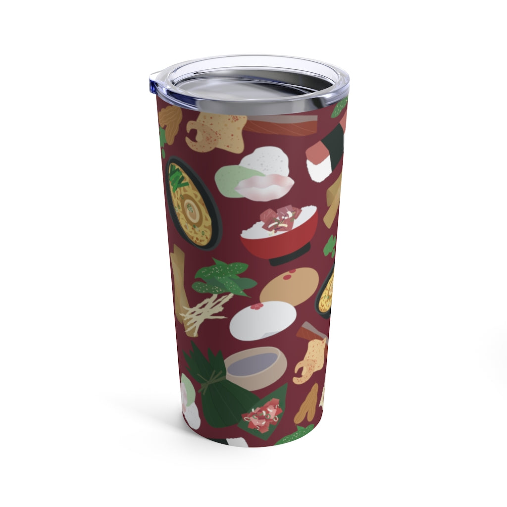 Tumbler 20oz- Broke Da Mouth (Maroon)