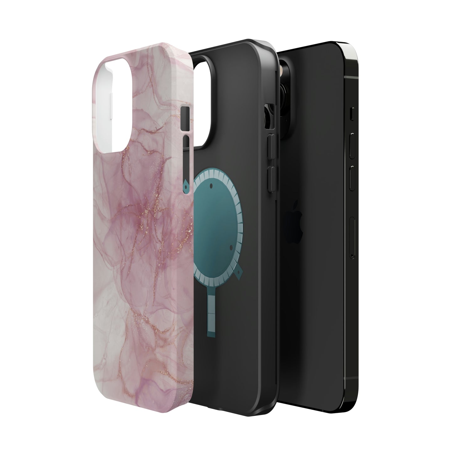 Rose Gold Alcohol Ink Art, MagSafe