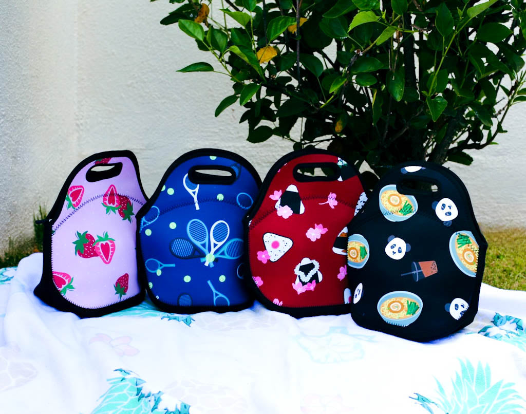 Lunch Tote Bag- Love Tennis (Deep Ocean)