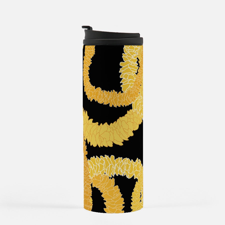 Thermal Tumbler 16 oz- Ilima Lei (Black)