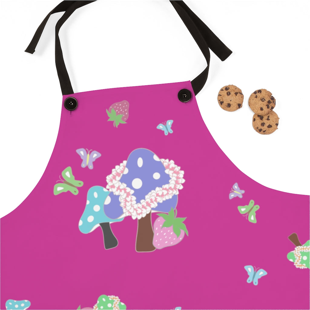 Apron- Bloom Parade (Dragonfruit)