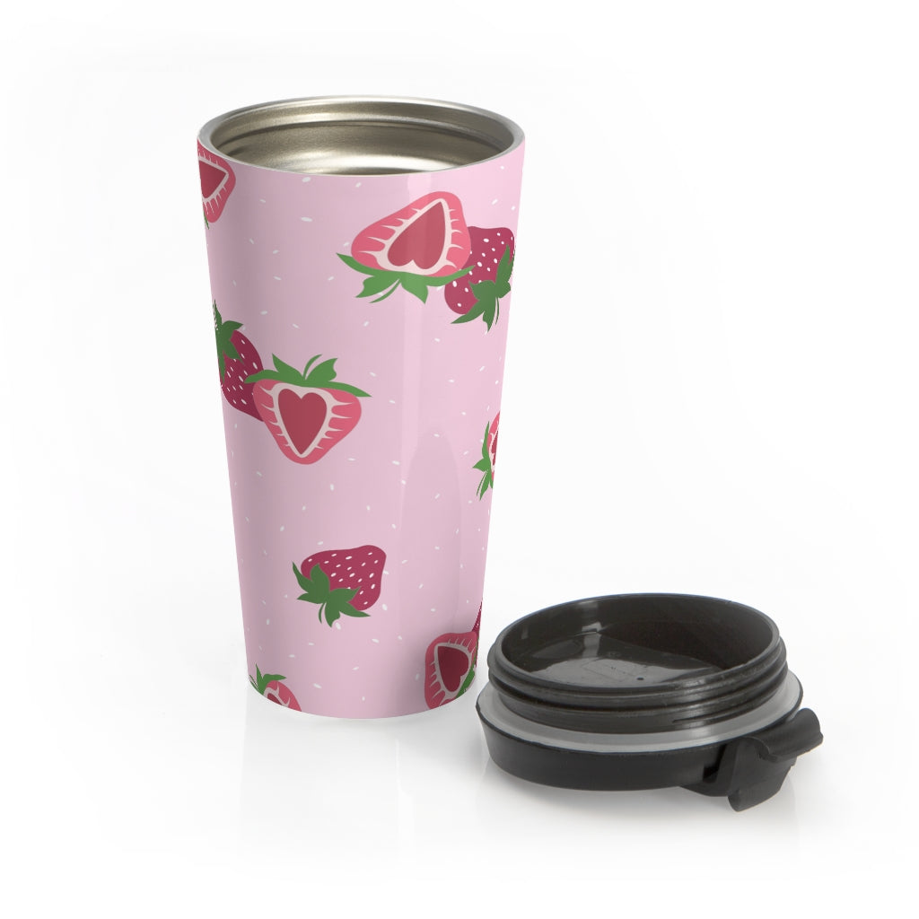 Tumbler/Travel Mug 15 oz- Strawberry Sugar