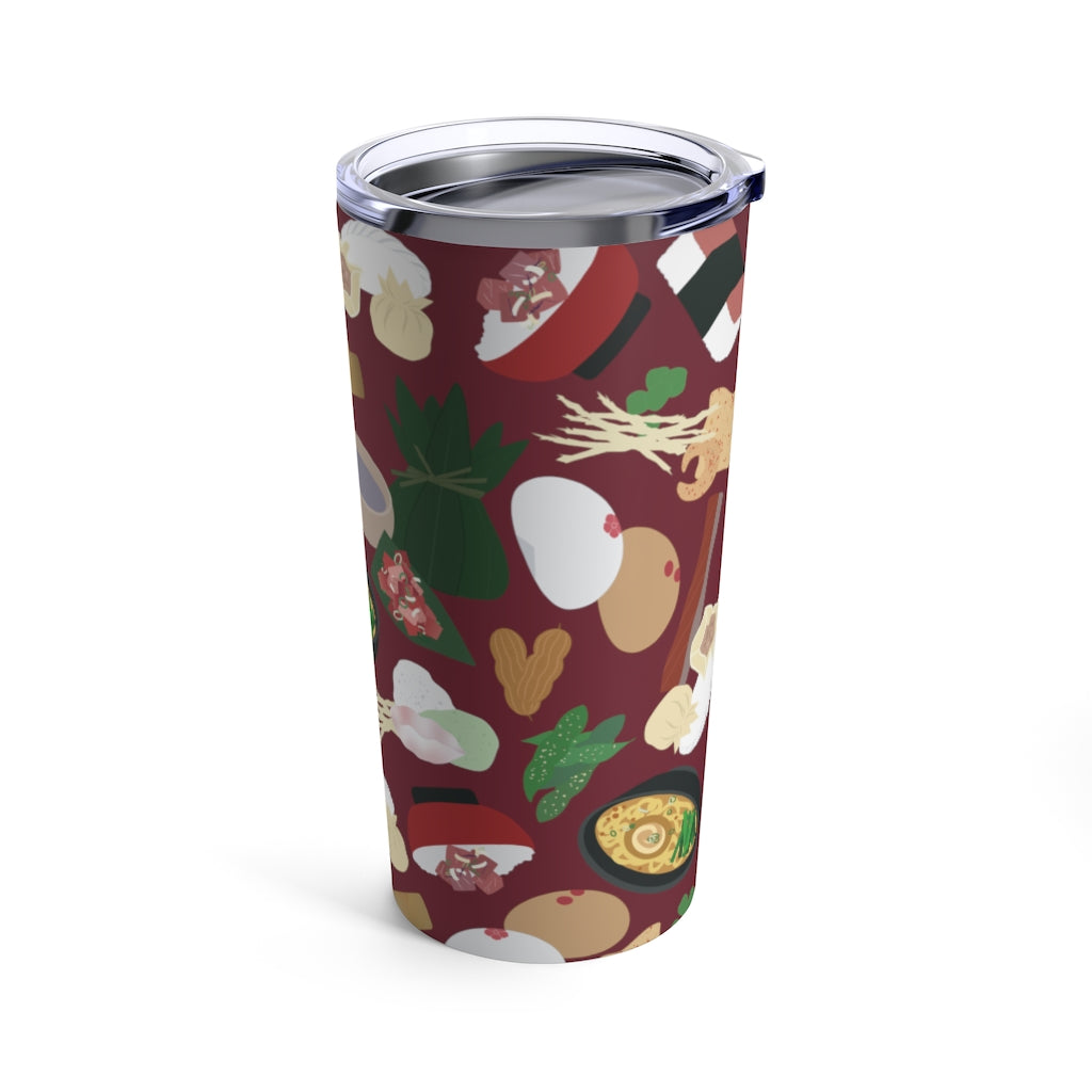 Tumbler 20oz- Broke Da Mouth (Maroon)