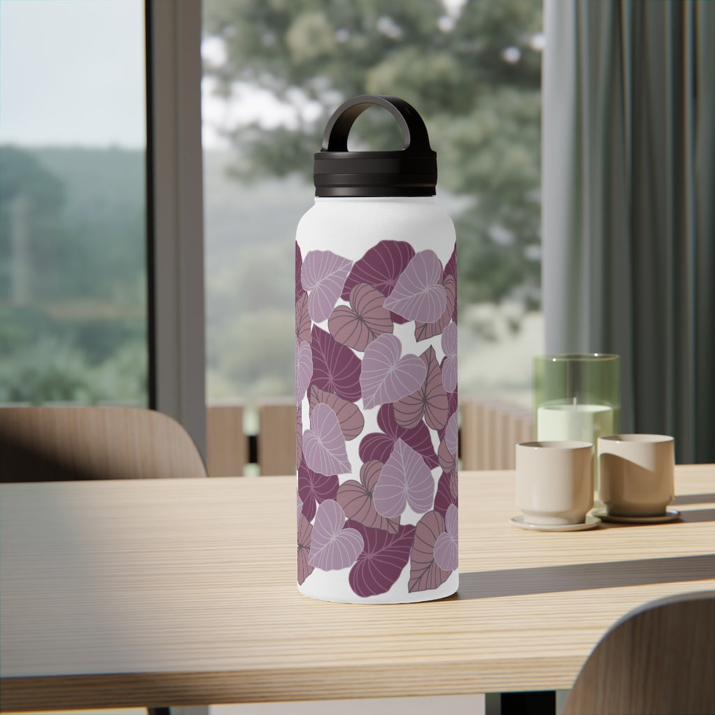 Water Bottle, 3 sizes, Stainless Steel with Handle Lid- Kalo Pinks
