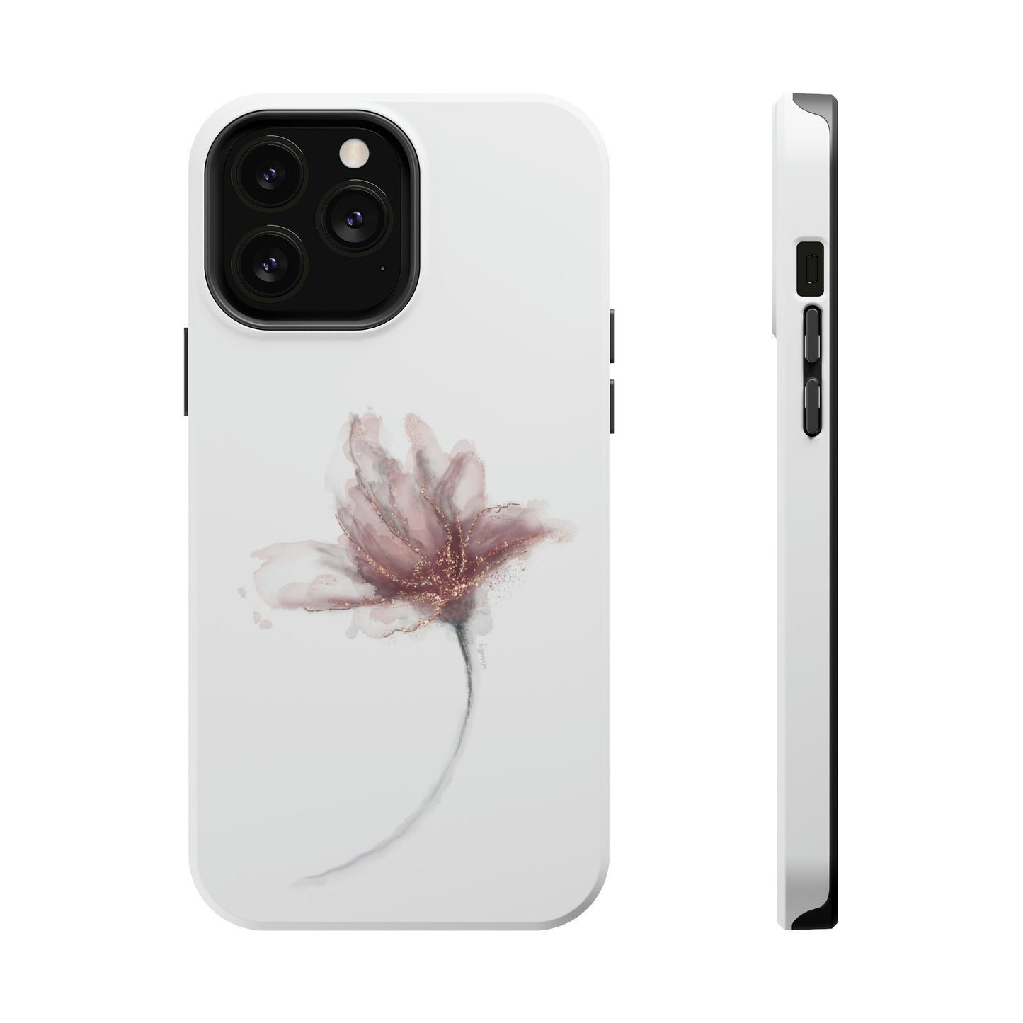 Flower Alcohol Ink Art (White), MagSafe
