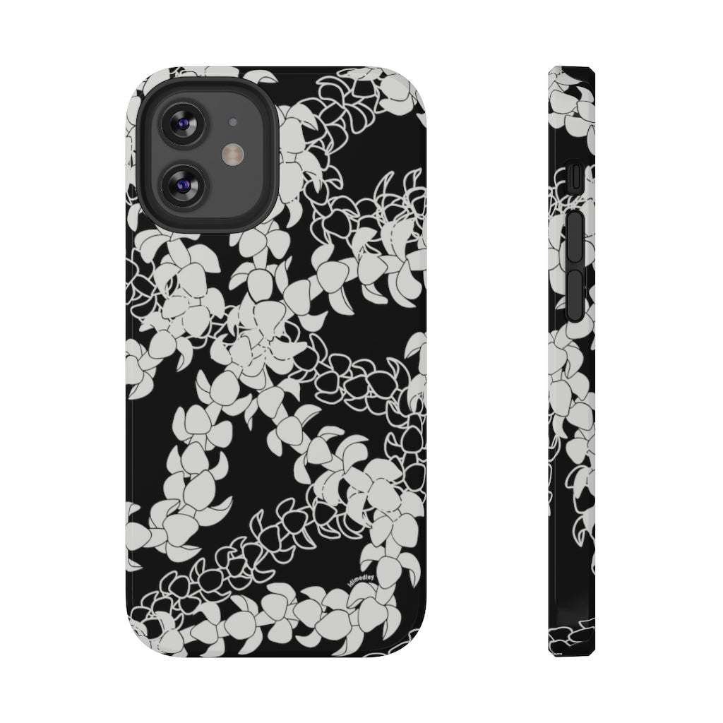 Puakenikeni Curvilinear Lei (Black)