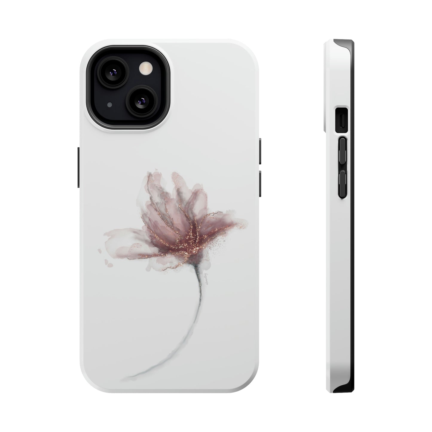 Flower Alcohol Ink Art (White), MagSafe